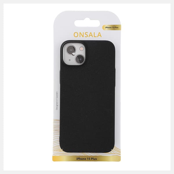 Mobildeksel Ultraslim Sand Burst Svart - iPhone 15 Plus
