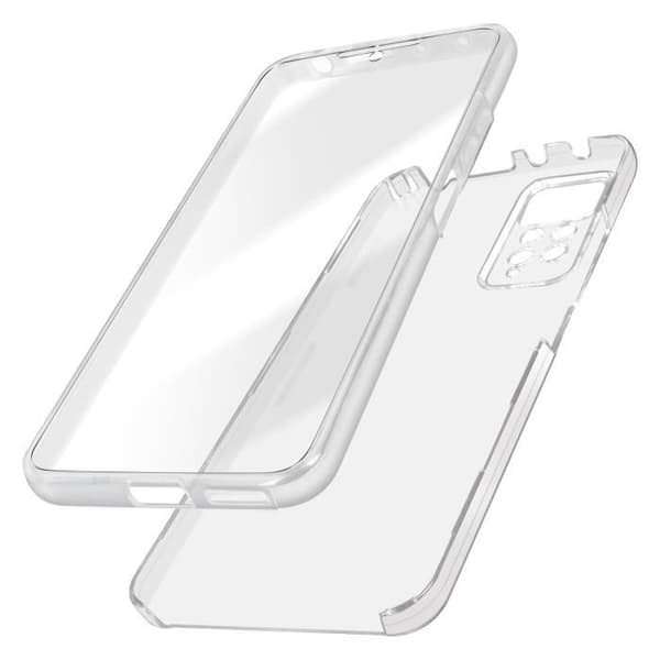 Fodral till Redmi Note 11 Pro 5G - AVIZAR - Mjukt och hårt - Vit - Transparent - Tunn och lätt design