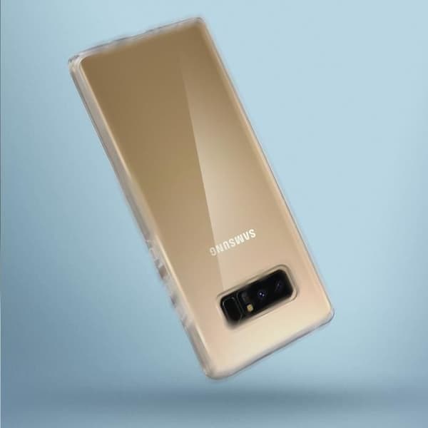 Skyddsfodral - Galaxy Note 8 - Transparent - Silikon - Polykarbonat - Ultra-tunn