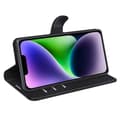 Miniatyrbild 3 av 6: iPhone 15 Fodral Litchi Textur Svart