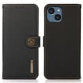 Miniatyrbild 1 av 6: KHAZNEH iPhone 15 Fodral RFID Äkta Läder Svart