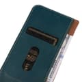Miniatyrbild 4 av 6: KHAZNEH iPhone 15 Fodral RFID Flip Äkta Läder Grön