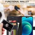 Miniatyrbild 6 av 6: LC.IMEEKE iPhone 15 Fodral Läder Svart