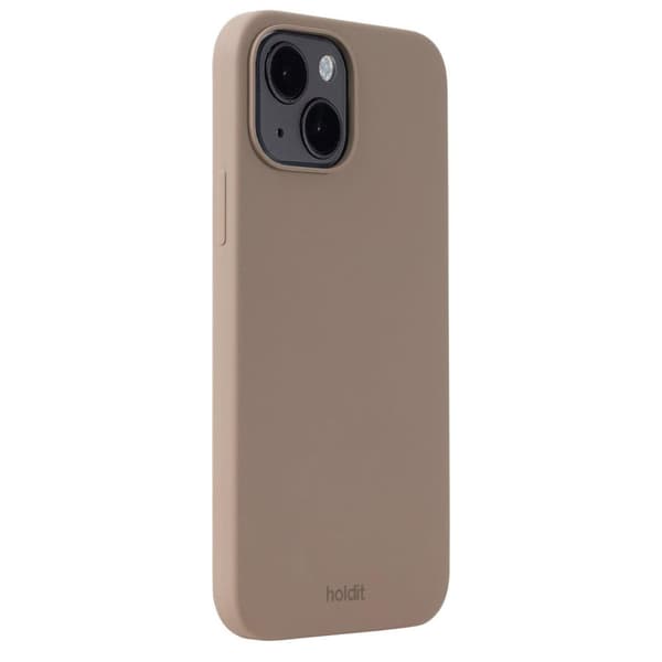 holdit iPhone 15 Mobilskal Silikon Mocha Brown