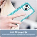 Miniatyrbild 4 av 6: iPhone 15 Skal Akryl/TPU Transparent Blå