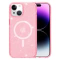Miniatyrbild 3 av 6: iPhone 15 Skal MagSafe Hybrid Glitter Rosa