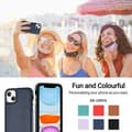 Miniatyrbild 6 av 6: iPhone 15 Skal Läderbelagt Safirblå