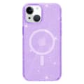 Miniatyrbild 2 av 6: iPhone 15 Skal MagSafe Hybrid Glitter Lila