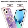 Miniatyrbild 3 av 4: iPhone 15 Skal Ring Marmor Lila
