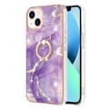 Miniatyrbild 2 av 4: iPhone 15 Skal Ring Marmor Lila