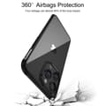 Miniatyrbild 3 av 6: LEEU DESIGN iPhone 15 Pro Skal AirBag Hybrid Matt Svart