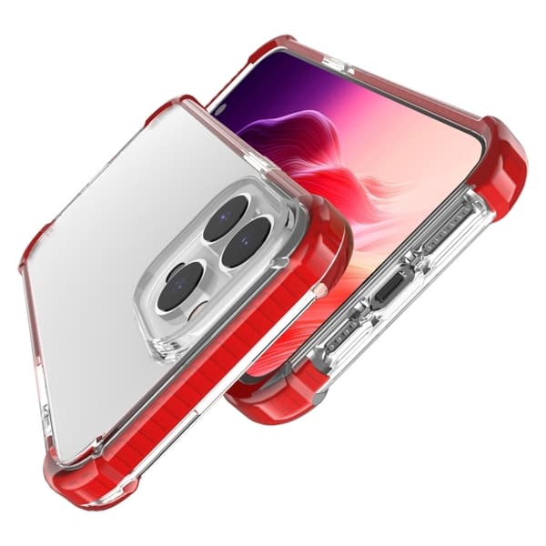 iPhone 15 Pro Skal Shockproof Akryl/TPU Röd
