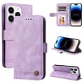 Miniatyrbild 1 av 6: iPhone 15 Pro Fodral Skin Feel Läder Lila
