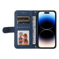 Miniatyrbild 4 av 6: iPhone 15 Pro Fodral Skin Feel Läder Blå
