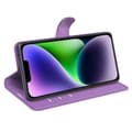 Miniatyrbild 3 av 6: iPhone 15 Plus Fodral Litchi Textur Lila