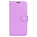 Miniatyrbild 5 av 6: iPhone 15 Plus Fodral Litchi Textur Lila