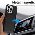 Miniatyrbild 6 av 6: iPhone 15 Plus 2in1 Magnet Fodral Crazy Horse Svart