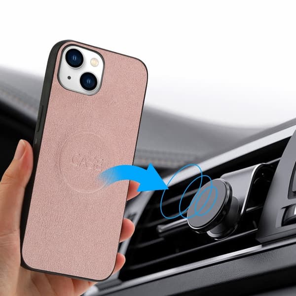 iPhone 15 Plus 2in1 Magnet Fodral Roséguld
