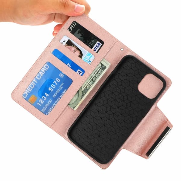 iPhone 15 Plus 2in1 Magnet Fodral Roséguld