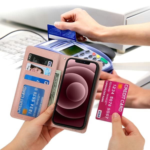 iPhone 15 Plus 2in1 Magnet Fodral Roséguld
