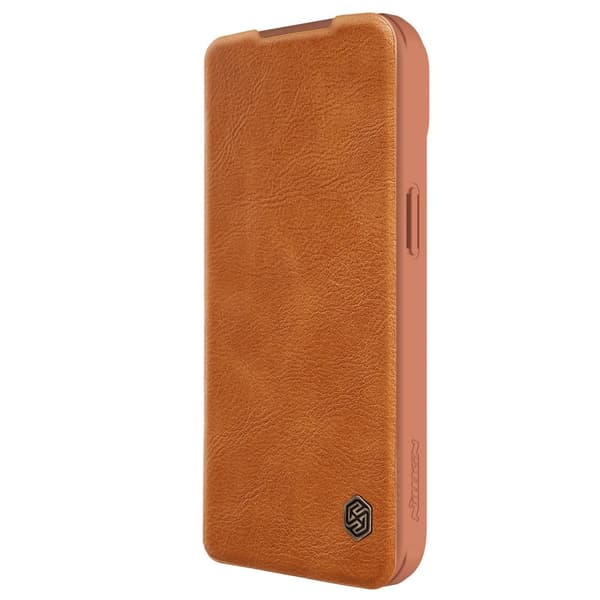 NILLKIN iPhone 15 Plus Fodral Qin CamShield Brun