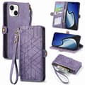 Miniatyrbild 1 av 6: iPhone 15 Plus Fodral Geometri Med Snodd Lila