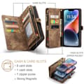 Miniatyrbild 6 av 6: CASEME iPhone 15 Plus Fodral/Skal Magnet 2in1 Multifunktionell