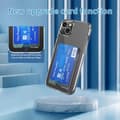 Miniatyrbild 3 av 6: iPhone 15 Plus Skal Hybrid Med Kortfack Transparent