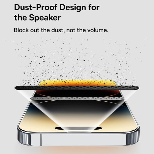 BASEUS iPhone 15 Plus Skärmskydd Heltäckande