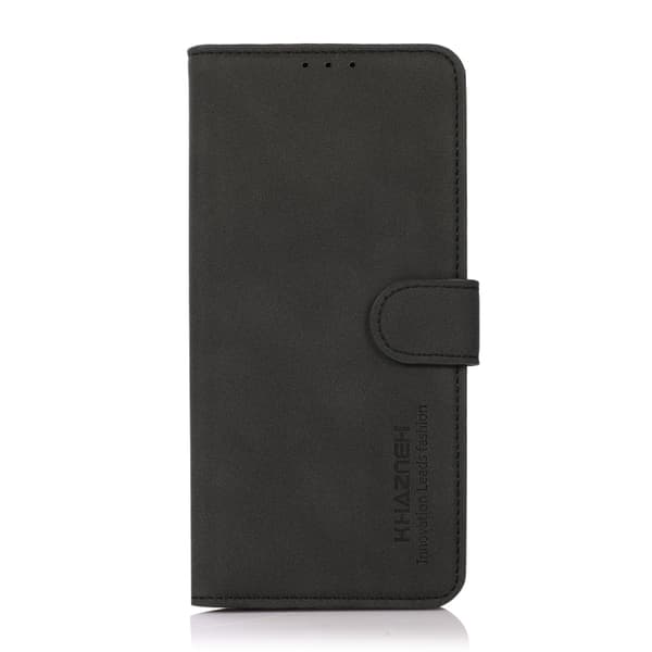 KHAZNEH iPhone 15 Pro Max Fodral Matt Läder Svart