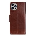Miniatyrbild 3 av 6: iPhone 15 Pro Max Fodral Läder Nappa Textur Brun