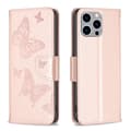 Miniatyrbild 1 av 6: iPhone 15 Pro Max Fodral Med Fjäril Tryck Roséguld