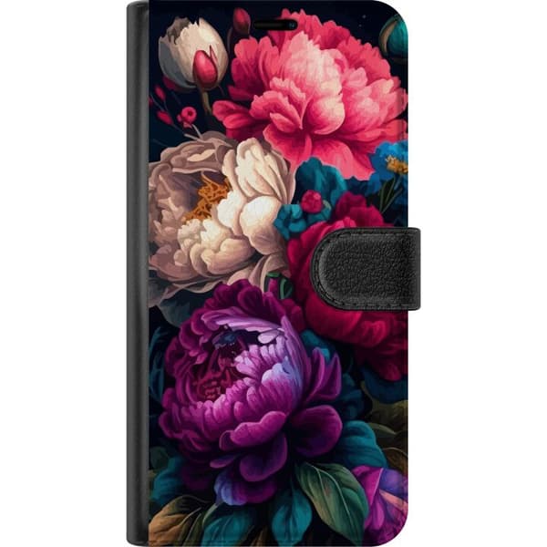 Apple iPhone 15 Tegnebogsetui Färgglada blommor