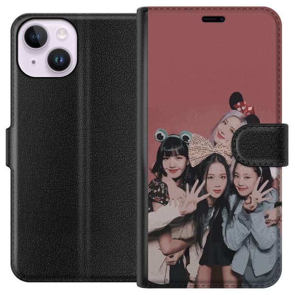 Apple iPhone 15 Lommeboketui Blackpink