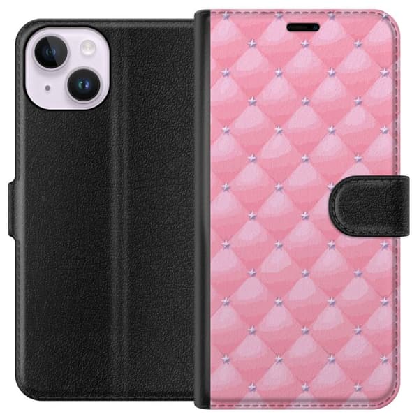 Apple iPhone 15 Lommeboketui Rosa Luksus