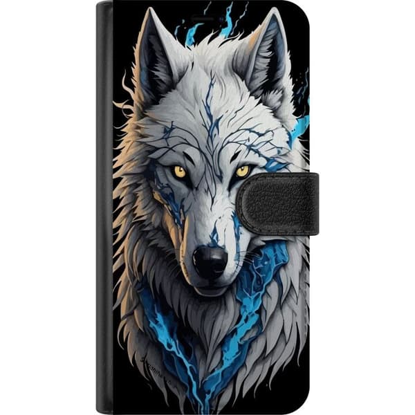 Apple iPhone 15 Lompakkokotelo susi