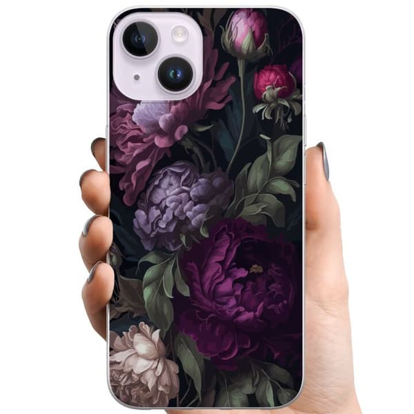 Apple iPhone 15 TPU Mobildeksel Blomster
