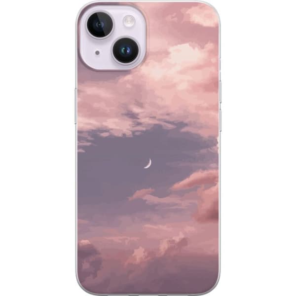 Apple iPhone 15 Gjennomsiktig deksel Rosa Himmel