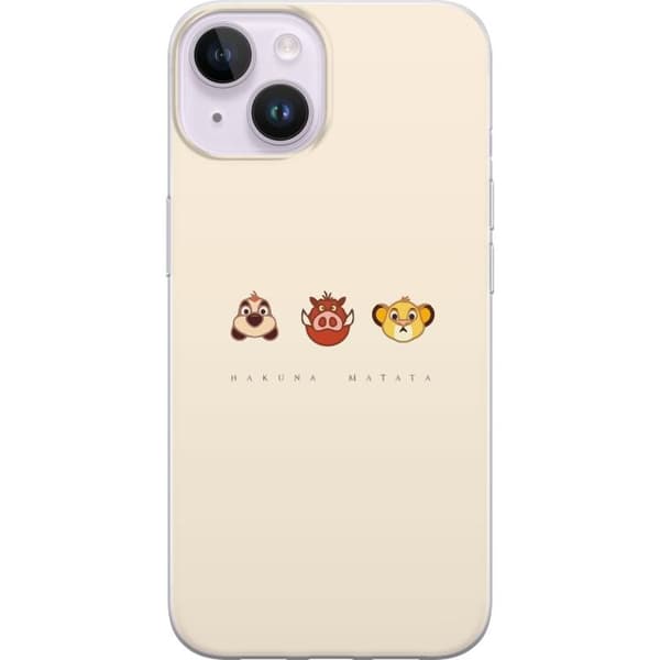 Apple iPhone 15 Läpinäkyvä kuori Hakuna Matata