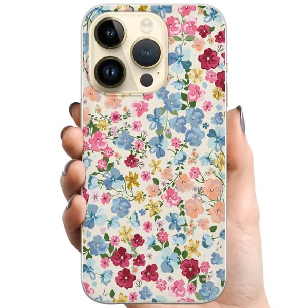 Apple iPhone 15 Pro TPU Matkapuhelimen kuori Kukat