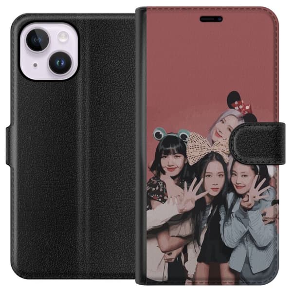 Apple iPhone 15 Plus Lommeboketui Blackpink