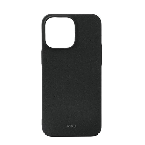 Onsala iPhone 15 Pro Max Kuori Ultraslim Sand Burst Musta