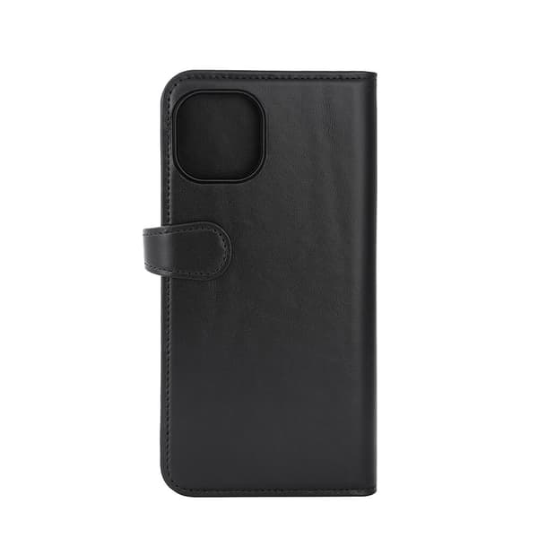 Buffalo iPhone 15 Plus Kotelo 3 Korttitaskuja Irrotettava Kuori MagSeries Musta
