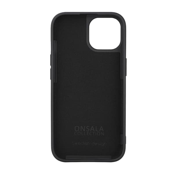 Onsala iPhone 15 Kuori Silicone Touch MagSeries Musta