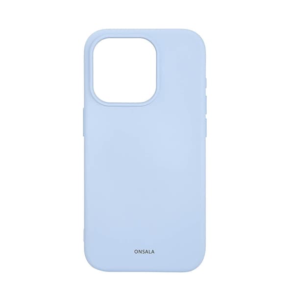 Onsala iPhone 15 Pro Skal Silicone Touch MagSeries Ljusblå