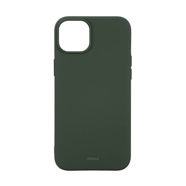 Onsala iPhone 15 Plus Skal Silicone Touch MagSeries Olive Green
