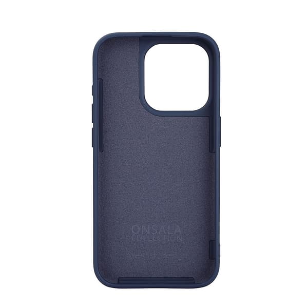 Onsala iPhone 15 Pro Kuori Silicone Touch MagSeries Tummansininen
