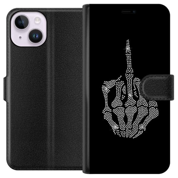 Apple iPhone 15 Lommeboketui Fuck deg Bling