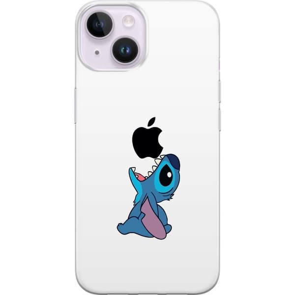 Apple iPhone 15 Genomskinligt Skal Stitch Apple