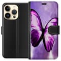 Miniatyrbilde 1 av 3: Apple iPhone 15 Pro Lommeboketui Lilla sommerfugl